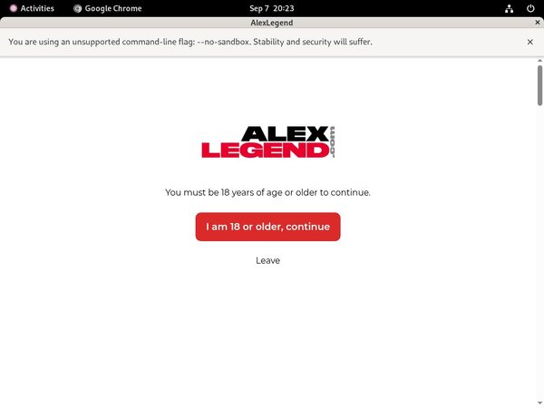 Alex Legend Join Anonymously