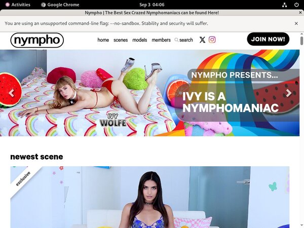 Discount Nympho Sign Up