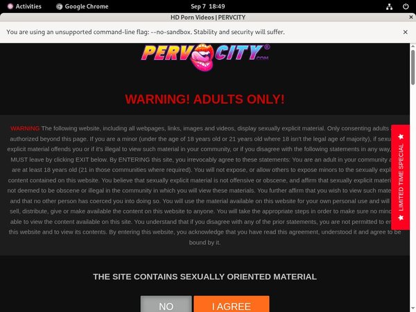 Discount Perv City Sign Up