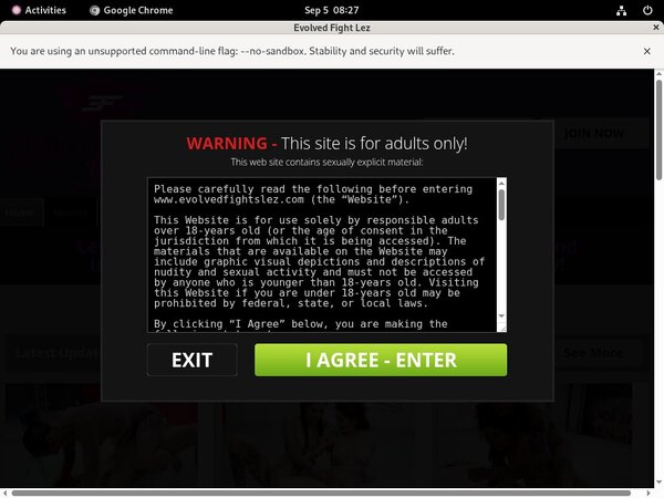 Evolved Fights Lez Trial Offer