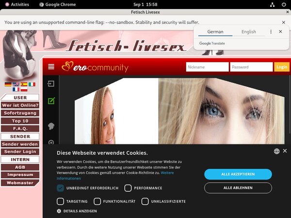 Fetisch-livesex.de Discount Account