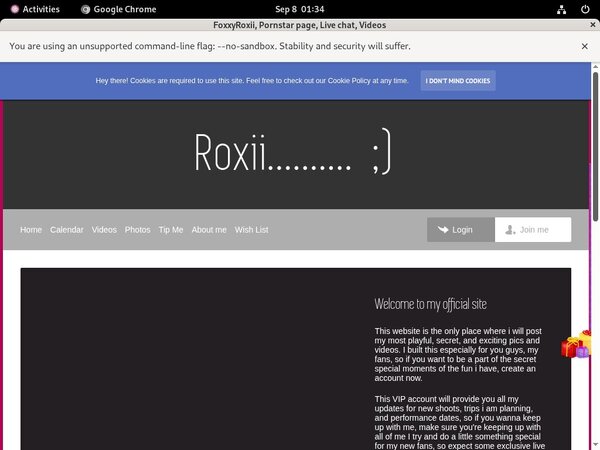 Foxxyroxii.modelcentro.com Automatische Kassen