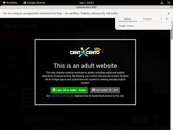 Free Cento X Cento Vod Accounts Premium