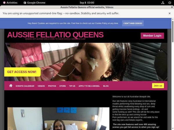 Free Logins For AussieFellatioQueens