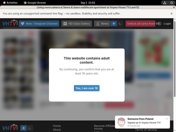 Free Logins Tvhousevoyeur