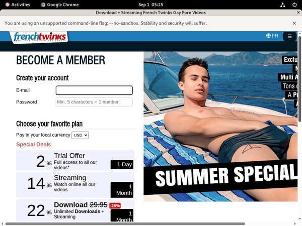 French-twinks.com Discount Join Page