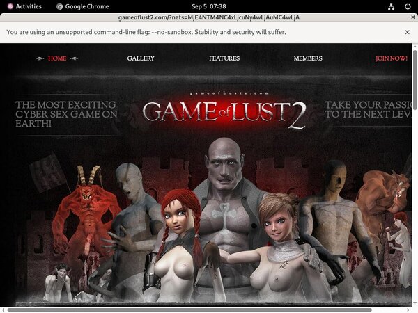 Game Of Lust 2 Trial Membership $1