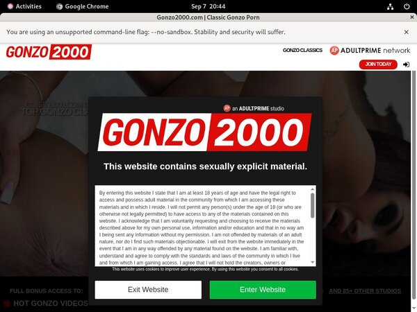 Get A Free Gonzo2000.com Account