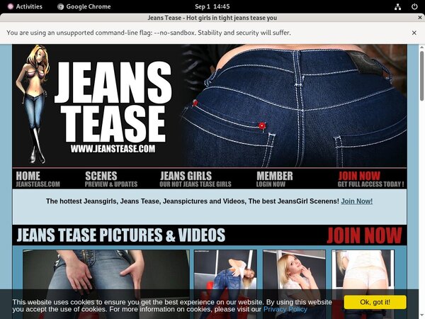 Jeans Tease Gay