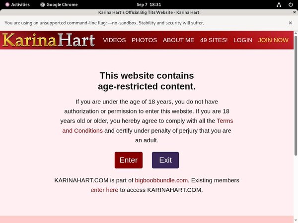 Karina Hart Make Account
