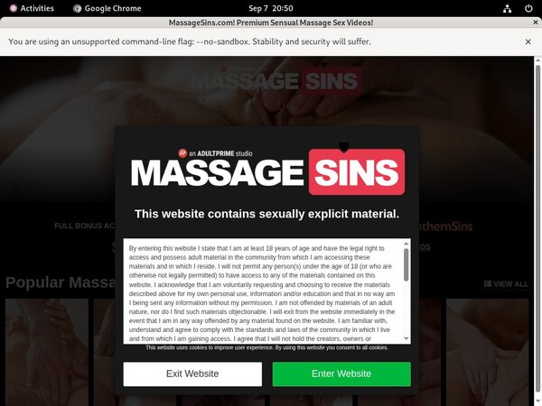Massage Sins With Bank Account