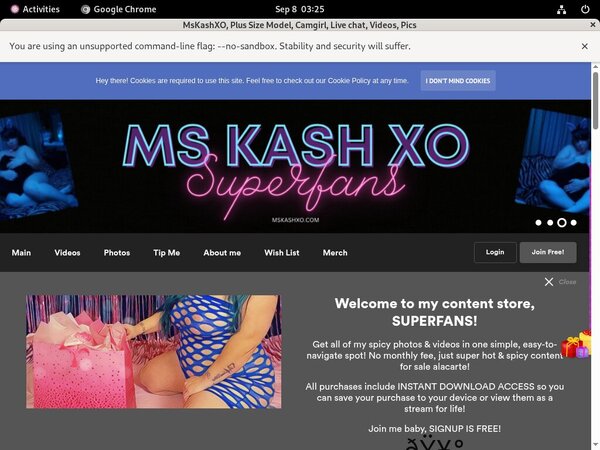 Mskandykash.modelcentro.net Membership Trials