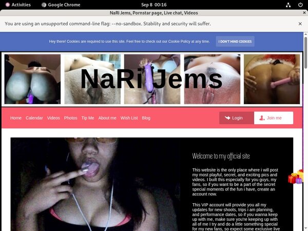 Narijems.modelcentro.com Without Card
