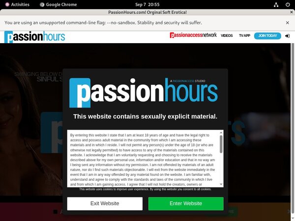 Passionhours Sign Up
