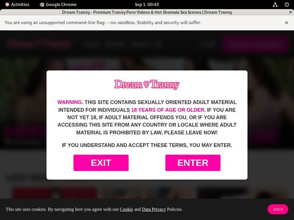 Premium Account Dreamtranny.com Free