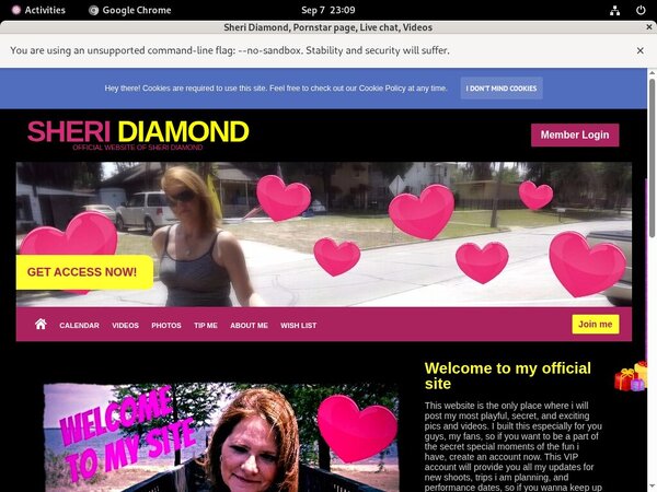 Sheri.modelcentro.com With JCB Card