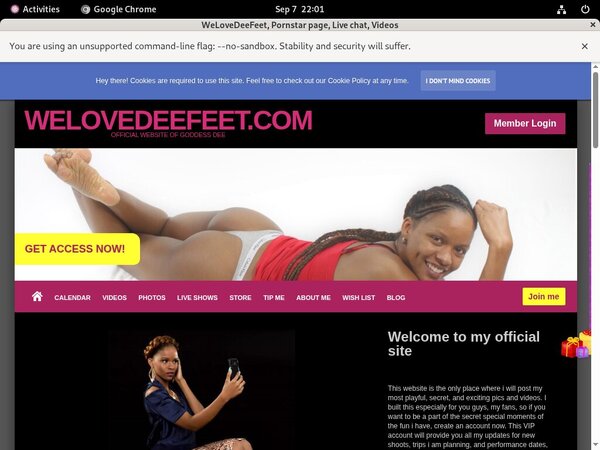 Welovedeefeet.com Free Try